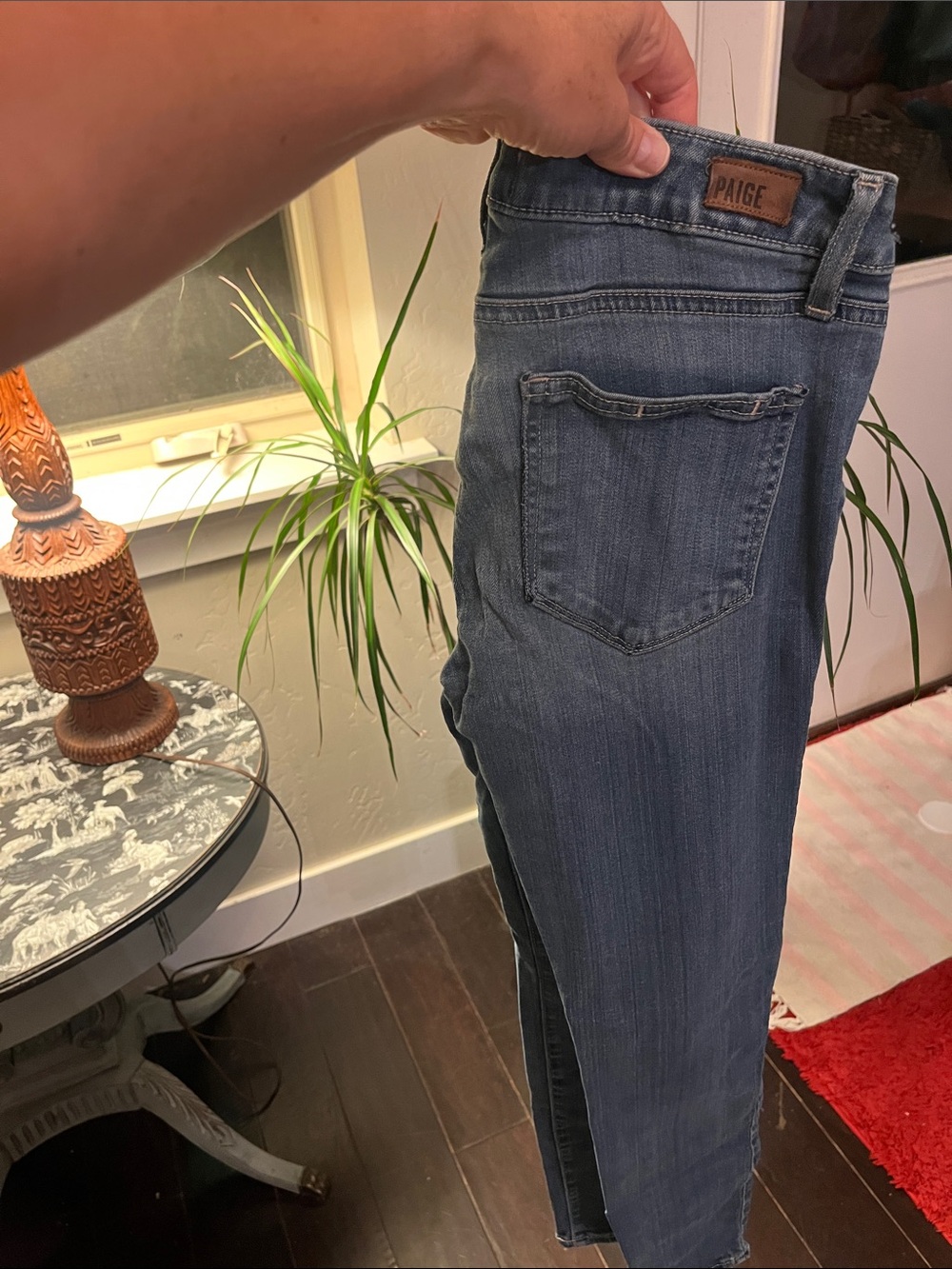 PAIGE Blue Verdugo Ultra Skinny Leg Denim Jeans